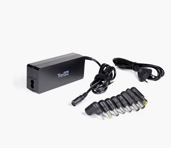 Блок питания для ноутбука TopON универсальный (15-20V, 8 сменных разъемов питания)