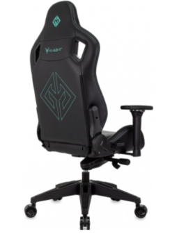 Кресло Knight Titgame черный экокожа с подголов. крестов. пластик