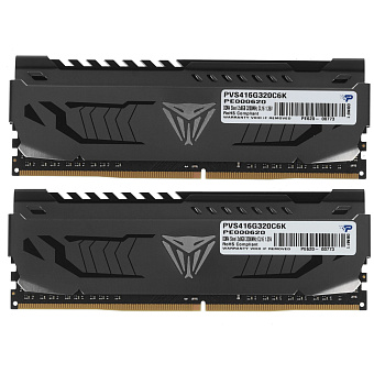 Модуль памяти DDR4 16Gb PC4-25600 3200MHz Patriot Viper 4 Steel (Kit of 2)