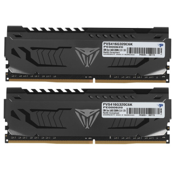 Модуль памяти DDR4 16Gb PC4-25600 3200MHz Patriot Viper 4 Steel (Kit of 2)