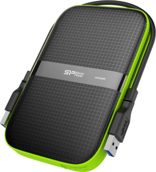 Внешний жесткий диск .2Tb Silicon Power Armor A60 2.5" USB3.0 черный/зеленый