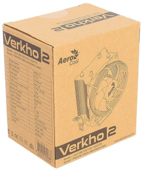 Кулер для процессора Aerocool Verkho 2 4-pin, 90 мм, 1200/1151/AM4, 110W