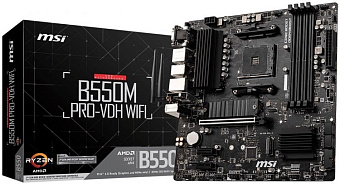 Материнская плата Socket AM4 MSI B550M-A PRO (B550) 2*DDR4 1*PCI-Ex1 1*PCI-Ex16 SATA M.2 HDMI DVI mATX