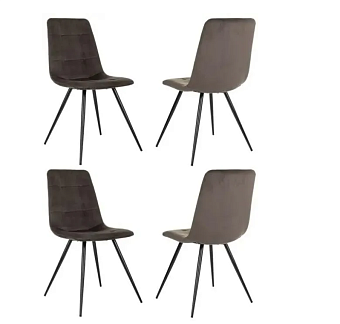 Кресло Бюрократ CH-K1_4 комплект 4шт коричневый Holland 74 металл черный на ножках