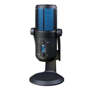 Микрофон Oklick SM-400G USB проводной, 2м, 50Гц-20КГц, кардиоидный и всенаправл. для стримов, RGB подсветка