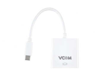 Кабель-переходник USB-C (m)  --  VGA (f), VCOM CU421 0.15m