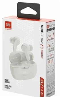 Наушники TWS JBL Wave Beam White (белый)