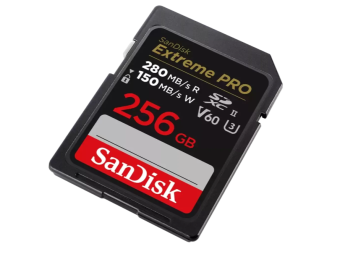 Карта памяти SD 256Gb SanDisk SDXC Class 10 V60 UHS-II U3 Extreme Pro 280/100MB/s