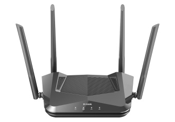 Wi-Fi роутер D-Link DIR-X1530 AX1500 5 ГГц 1000 Мбит/с, черный