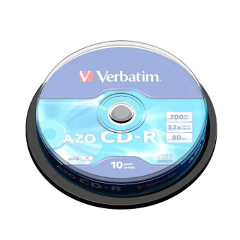 Диск CD-R 700 Mb Verbatim 52x Cake Box (10шт.)