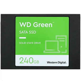 Накопитель SSD SATA 240Gb WD Green (TLC, 545/465 Мбайт/сек)