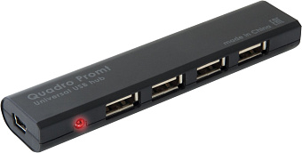 Концентратор USB-A - 4-port USB2.0, Defender Quadro Promt, кабель 0.82м