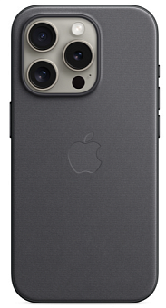 Чехол для смартфона Apple iPhone 15 Pro 6.1" - FineWoven Case with Magsafe Black