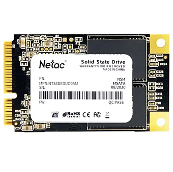 Накопитель SSD mSATA 1Tb Netac N5M Series (SATA, 560/520 Мбайт/сек)