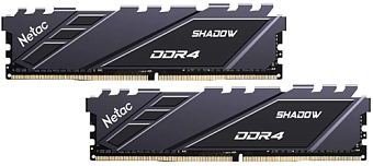 Модуль памяти DDR4 16Gb PC4-21300 2666MHz Netac RGB Grey (kit of 2)