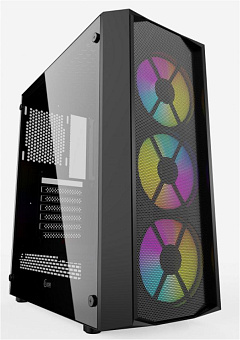 Корпус Powercase Rhombus X3 Mesh ATX Bllack