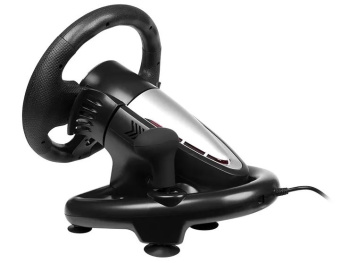 Руль SVEN GC-W700 (педали, вибро, скоба, лепестки, АКПП, D-pad, 12 кл, резин. вставки)