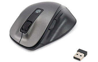 Мышь беспроводная Оклик 504MW черный/серый