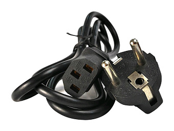 Кабель питания 220V  1.8м, Schuko- C13, 10А, VDE, Cablexpert, черный