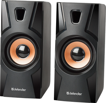 Акустическая система Defender Aurora S8 (2x4W, проводной пульт ДУ, питание от USB) черный