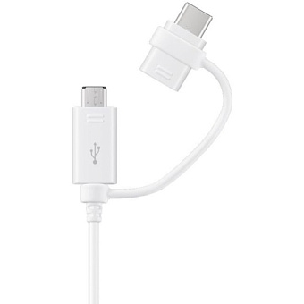 Кабель USB-A < - > microUSB, 1.5м, Samsung White