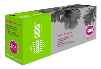 Картридж лазерный Cactus CS-CLT-M406S для Samsung CLP-360/365/CLX-3300/3 пурпурный