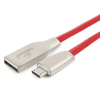 Кабель USB-A < - > microUSB, 3.0м, Cablexpert, серия Gold, блистер, красный