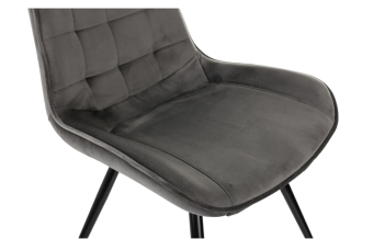 Кресло Бюрократ CH-K2 св.серый Holland 09 металл черный на ножках