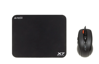 Игровой набор A4Tech X7120 (X-710BK+X7-200MP), черный