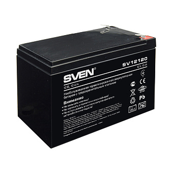 Аккумулятор для ИБП 12V, 12.0Ah, SVEN SV 12120