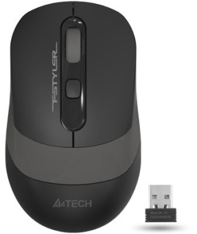 Мышь беспроводная A4Tech Fstyler FG10S 2000dpi бесшумная Black-Grey