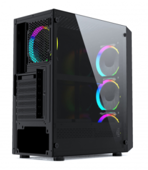 Корпус Powercase Mistral Z4 Mesh LED ATX Bllack