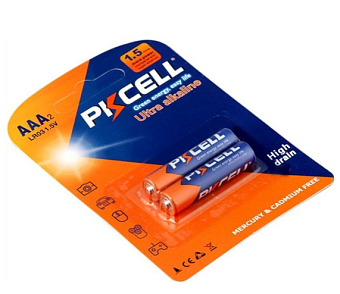 Элемент питания AAA, 1.5V,  2шт, PKCELL LR03-2B Ultra Alkaline