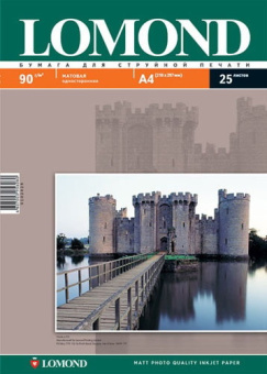 Бумага Lomond [A4] матовая,  90гр/м2, 25л