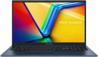 Ноутбук ASUS VivoBook X1704MA-AU035 Core 7 350/16G/512 SSD/Intel HD/17.3"FHD/DOS/Blue