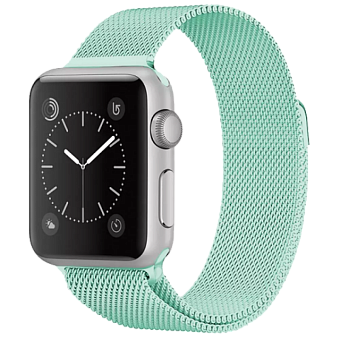 Ремешок Gurdini Milanese Loop Apple Watch 38/40/41mm Tiffany (тиффани)