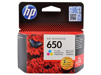 Картридж струйный HP 650 (CZ102AE) для HP DeskJet Ink Advantage 2515/2516, многоцветный