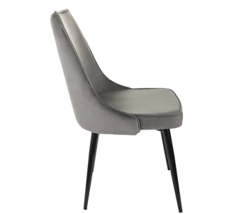 Кресло Бюрократ CH-K4 т.серый Holland 18 металл черный на ножках