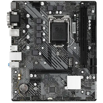 Материнская плата Socket-1200 ASRock H510M-HDV/M.2 SE (H470) 2*DDR4 M.2 HDMI DVI VGA mATX