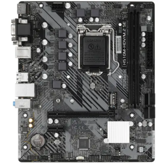 Материнская плата Socket-1200 ASRock H510M-HDV/M.2 SE (H470) 2*DDR4 M.2 HDMI DVI VGA mATX