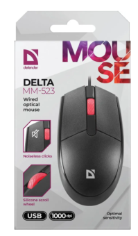 Мышь проводная Defender Delta MM-523 черный