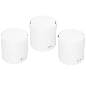 MESH-система ТP-Link Deco X60 AX3000, 5 ГГц, 1000 Мбит/с, 3 шт, белый