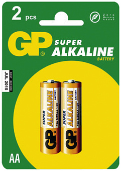 Элемент питания AA, 1.5V,  2шт, GP ULTRA Alkaline GP 15AUA21-2CRSBC2 20/80