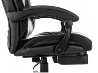 Кресло Бюрократ CH-824MSG-BF (эко.кожа, подставка для ног, до 120 кг) Черный
