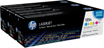 Картридж лазерный HP (CF373AM) №125A комплект 3шт (CB541A+CB542A+CB543A) для Color LJ CP1215/1515n/CM1312