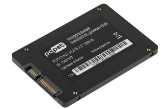 Накопитель SSD SATA 512Gb PC Pet PCPS512G2 (3D, 500/450 Мбайт/сек)