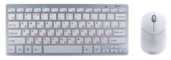 Комплект беспроводной (клавиатура+мышь) Gembird KBS-7001 Wireless (ножничный (бесшумный) механизм, к