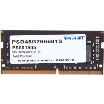 Модуль памяти SODIMM DDR4 8Gb PC4-21300 2666MHz Patriot