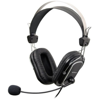 Наушники проводные A4Tech HS-50 (микрофон, 20 - 20 000 Гц, 97 дБ, 1.8м) черный
