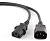 Кабель питания 220V C13 - C14, 1.8м, 16А, черный (удлинительный)